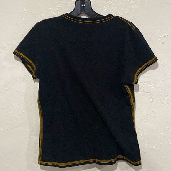 NFL Team Apparel women Steelers Short sleeve top sz Large EUC - Picture 2 of 5